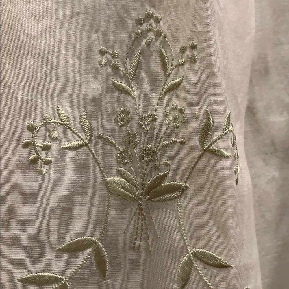 NWT embroidered silk blend Ann Taylor full skirt, Sz2 - Picture 4 of 13